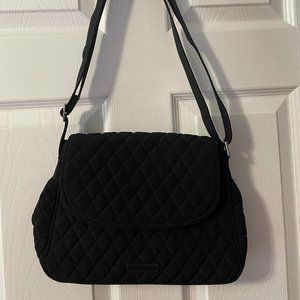 Vera Bradley Medium Flap Crossbody Black